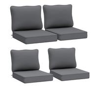 AAAAAcessories Outdoor Deep Seat Cushions for Patio Furniture, Waterproof Replacement Patio Chair Cushions Set of 4, 24 x 24 x 5 inch, Dark Gray