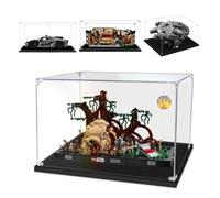 AAABOX Transparent Case 35 x 25 x 20 cm, 3 mm Thick Acrylic Display Case for Lego Millennium Falcon 75375 Central Perk Friends 21319 McLaren-MP4/4 10330, Dustproof Display Box for 75330 10321 42173