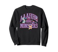 Aaahh!!! Real Monsters Athletic Logo with Characters Cartoon Sweatshirt