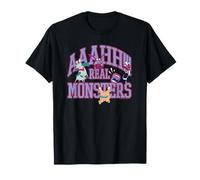 Aaahh!!! Real Monsters Athletic Logo with Characters Cartoon T-Shirt