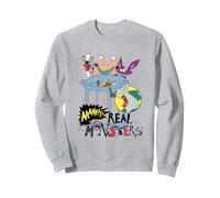 Aaahh!!! Real Monsters Group Trash Can Collage Cartoon Sweatshirt