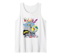 Aaahh!!! Real Monsters Group Trash Can Collage Cartoon Tank Top