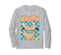Aaahh!!! Real Monsters Krumm Checkerboard Pose Cartoon Long Sleeve T-Shirt