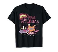Aaahh!!! Real Monsters Logo with Sewer Monsters Cartoon T-Shirt