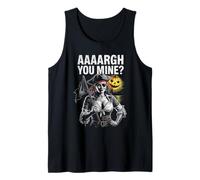 AAARGH You Mine Pirate Woman with Halloween Flag Tank Top