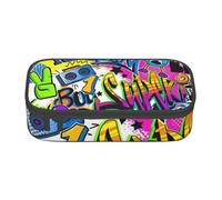 AABBfdg Large Capacity Colorful Spray Pattern Pencil Case, Makeup Bag, Pencil Bag, Office Supplies, College Essentials