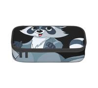 AABBfdg Large Capacity Cute Raccoon Pencil Case, Makeup Bag, Pencil Bag, Office Supplies, College Essentials