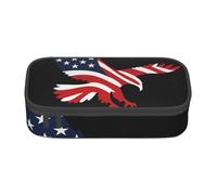 AABBfdg Large Capacity Eagle USA Flag Pattern Pencil Case, Makeup Bag, Pencil Bag, Office Supplies, College Essentials