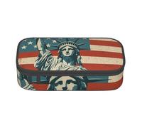 AABBfdg Large Capacity Liberty Statue with American Pencil Case, Makeup Bag, Pencil Bag, Office Supplies, College Essentials