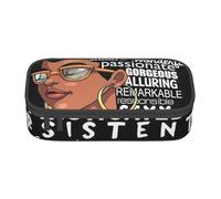 AABBfdg Large Capacity Melanin Afro Woman Pencil Case, Makeup Bag, Pencil Bag, Office Supplies, College Essentials