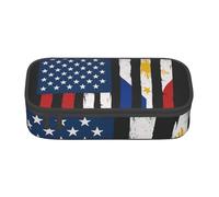 AABBfdg Large Capacity United States and Philippines Pencil Case, Makeup Bag, Pencil Bag, Office Supplies, College Essentials