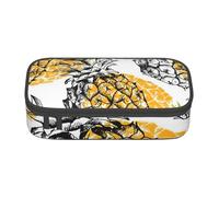 AABBfdg Large Capacity Yellow Pineapple Pencil Case, Makeup Bag, Pencil Bag, Office Supplies, College Essentials