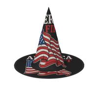 AABBfdg Pack of 2, America First Halloween Hat, Witch Hat, Fancy Dress, Cosplay Accessory, Party Decoration, One Size