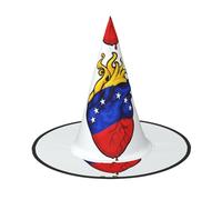 AABBfdg Pack of 2, Heart of Venezuela Halloween Hat, Witch Hat, Fancy Dress, Cosplay Accessory, Party Decoration, One Size