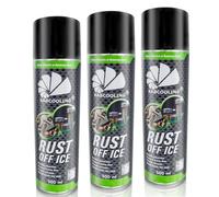 AABCOOLING 3x Rust Off Ice 500ml - Lubricant & Rust Remover Spray with Freeze Shock & Penetrating Action for Seized Bolts, Corrosion Converter & Treatment, Power Tool Accessories, Car & Motorbike Care