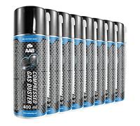 AABCOOLING Compressed Gas Duster 8 x 400ml - Compressed Air for Cleaning Keyboard, and Other Office Equipment, Laptop Cleaner, PC Cleaning Kit, Air Duster, Can of Air, Aerosol Duster, Canned Air
