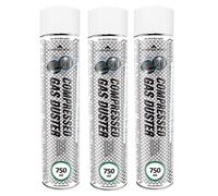 AABCOOLING Home & Office Compressed Gas Duster 3 x 750ml - Compressed Air for PC, Electronics, Cameras and Photo Equipment, Aerosol Duster, Air Can for Cleaning Computer Accessories