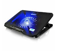 AABCOOLING NC74 - Laptop Cooling Tray with 125mm Fan, Adjustable Tilt and Blue Backlight, Laptop Fan Cooling Pad, PS4 Cooling Pad, Laptop Cooler Stand, Silent Laptop Cooler