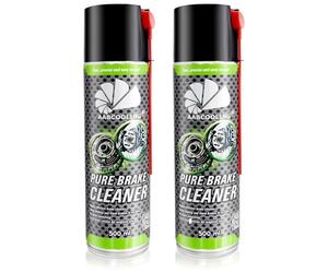 AABCOOLING Pure Brake Cleaner 2 x 500ml - Bike Disc Degreaser Spray, Chain Cleaner, Fast-Drying, Residue-Free, Removes Oil, Grease, Dust for Rotors, Pads, Calipers, MTB, Road and E-Bike