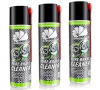 AABCOOLING Pure Brake Cleaner 3x 500ml - Bicycle Disc Cleaner Spray, Fast-drying, Restores stopping power, Reduces squeal, Cleans chain, rotor, pads, caliper, Ideal for home or workshop maintenance