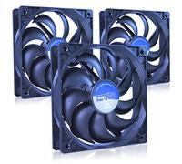 AABCOOLING Super Silent Fan 12 Pro - Silent and Efficient 120mm Fan with 4 Anti-vibration Pads, Quiet Fan, Silent Fan, CPU Cooler, 12V - Value Pack 3 Pieces 13.9 dB(A), 53 CFM, 1200 RPM