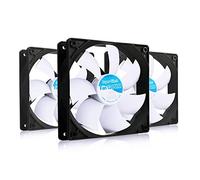 AABCOOLING Super Silent Fan 12 PWM - Silent 120mm PC Case Fan with PWM Control, 12V, Quiet Cooling Fan - Value Pack of 3, 10-19 dB(A), 37 CFM, 1600 RPM