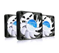 AABCOOLING Super Silent Fan 6 - Efficient 60mm 2500 RPM With 4 Anti-vibration Pads - Value Pack 3 Pieces, 6cm, Quiet Cooling, 3D Printer Accessories, 17.3 dB(A), 20 CFM