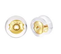 AABDTYYD 18K Gold Earring Backs for Stud,Silicone Earring Backs Earring Backings,20 Pairs Earring Backs Clutches, Butterfly Earrings Back,Locking Secure Earring Backs for Studs.