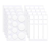 AABDTYYD 96 Pieces Double Sided Tape for Walls,Removable Mounting Adhesive Strips,Multiple Sizes No Traces Mounting Tape,Clear Glue Dots for Picture,Poster,Art Craft,Decoration,Party Supplies