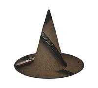 aabkjgfr Japanese Samurai Sword Print Guide Hat,Adult Halloween Witch Hat,Suitable For Parties,Carnival,Masquerade,Role Play
