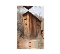 aabkjgfr Old Ancient Outhouse Print Waffle Kitchen Towels,Absorbent Dishcloths,Household Tableware Wipes,Multi-Functional Tea Towels