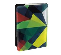 AABSTBFM Abstract Flag Geometric National Prints Passport Holder 6.5 in