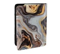 AABSTBFM Abstract Marble Ink Texture Prints Passport Holder 6.5 in