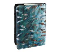 AABSTBFM Abstract Shoal of Fish Prints Passport Holder 6.5 in
