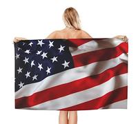 AABSTBFM American Flag Printed Microfiber Quick Dry Beach Towel For Adults Lightweight Soft Bath Towels Fast Drying Towels For Travel,Camping,Gym,Beach,Swimming,Yoga