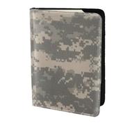 AABSTBFM Army Digital Camouflage Printed Passport Holder 5.5 in, Leather Travel Passport Cover Card Case Wallet for Women Men