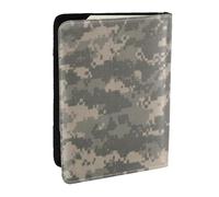 AABSTBFM Army Digital Camouflage Printed Passport Holder 6.5 in, Leather Travel Passport Cover Card Case Wallet for Women Men