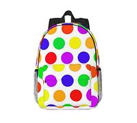 AABSTBFM Beautiful Polka Dot School Backpack Lightweight College Rucksack 15 Inch Laptop School Bags Classic Travel School Daypack For Girls Boys