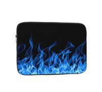 AABSTBFM Blue Flame Printed Laptop Sleeve, Shockproof Oxford Fabric Laptop Protective Case, 15 Inch, Unisex, Daily Use, Travel, Business Trips, School, Office, Everyday Use, Sleeve Form Factor