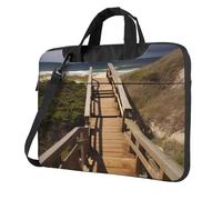 AABSTBFM Board Walk Stair Printed Laptop Bag Case 15.6 inch Laptop Sleeve Bag - Modern Laptop Shoulder Bag Computer Bag for Business Travel School Office