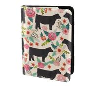 AABSTBFM Cattle Farm Sanctuary Printed Passport Holder 5.5 in, Leather Travel Passport Cover Card Case Wallet for Women Men