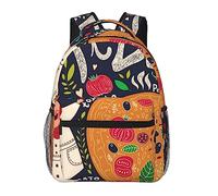 AABSTBFM Chef Pizza School Backpack Lightweight College Rucksack Causal Travel School Bags With Zipper School Daypack For Girls Boys