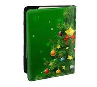 AABSTBFM Christmas Trees Printed Passport Holder 6.5 in, Leather Travel Passport Cover Card Case Wallet for Women Men