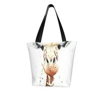 AABSTBFM Clever Giraffe Printed Large Tote Bag For Women Ladies Girls - Versatile Shoulder Bag, Shopper Handbag, And Beach Bag