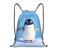 AABSTBFM Cute Penguin prin Printed Lightweight Drawstring Backpack | S - String Backpack Bags For Gym, Travel, Shopping, School