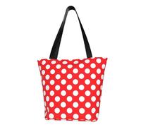 AABSTBFM Cute Polka Dot Printed Large Tote Bag For Women Ladies Girls - Versatile Shoulder Bag, Shopper Handbag, And Beach Bag