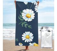 AABSTBFM Daisy Printed Microfiber Quick Dry Beach Towel Super Absorbent Fast Drying Bath Towels For Travel,Camping,Gym,Beach,Swimming,Yoga