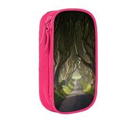 AABSTBFM Dark Hedges Northern Ireland Printed Pencil Case Large Capacity Compartment Pencil Pen Pouch Bag with Zipper for School Office Travel, Pink
