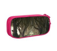 AABSTBFM Dark Hedges Northern Ireland Printed Pencil Case Pen Pouch Bag with Zipper, Pink Large Capacity Pencil Box for School, Office, Travel