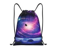 AABSTBFM galaxy space Printed Lightweight Drawstring Backpack | M - String Backpack Bags For Gym, Travel, Shopping, School